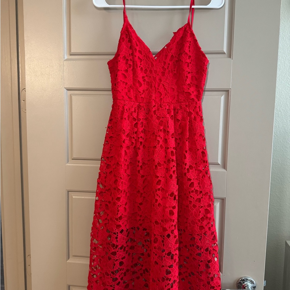 Astr Scarlet Lace Dress - Picture 2 of 5
